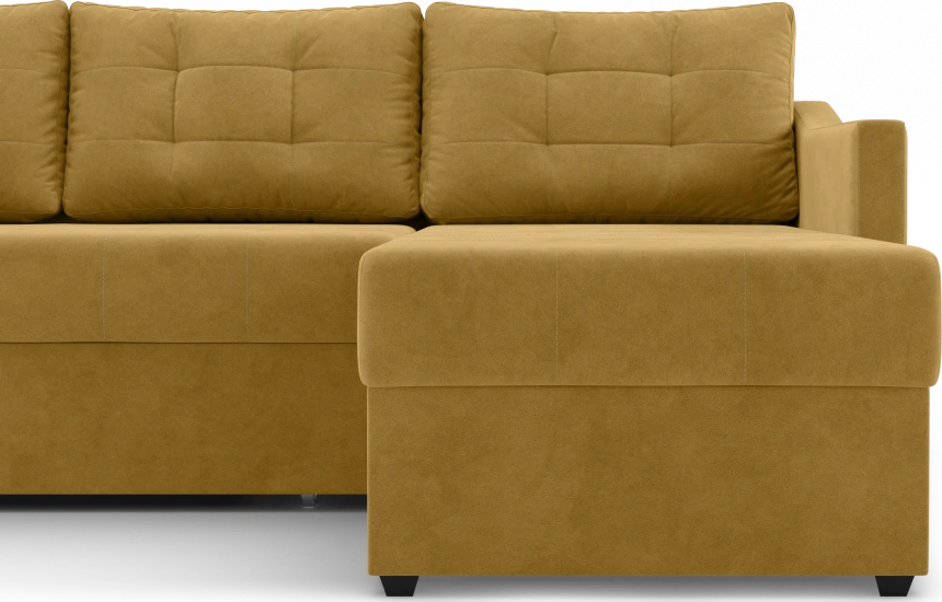Диван угловой Бонд, модель 123, Ultra Mustard (горчичный)