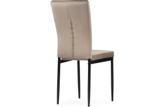 Стул на металлокаркасе Rek, мягкий, капучино / черный