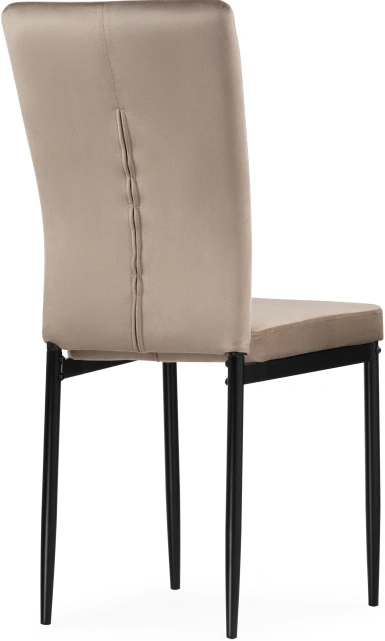 Стул на металлокаркасе Rek, мягкий, капучино / черный