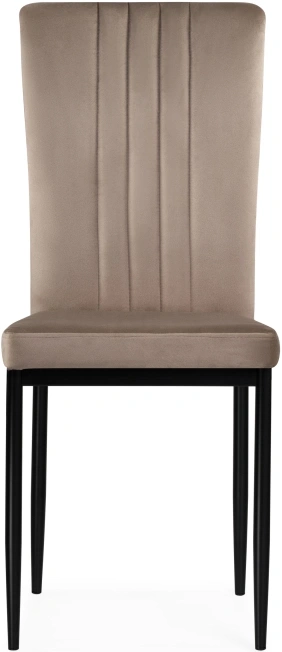 Стул на металлокаркасе Rek, мягкий, капучино / черный