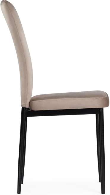 Стул на металлокаркасе Rek, мягкий, капучино / черный