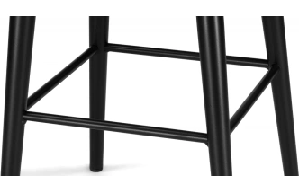 Полубарный табурет Гангток, катания дасти блю / черный матовый