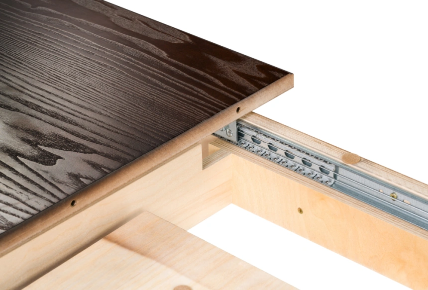 Обеденный раздвижной стол  Балмет, 200(259)х100х77, орех темный