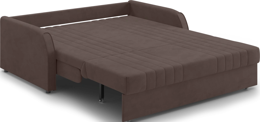 Диван прямой Турин 160, модель 053, Velutto 23 (коричневый)
