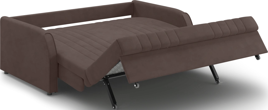 Диван прямой Турин 160, модель 053, Velutto 23 (коричневый)
