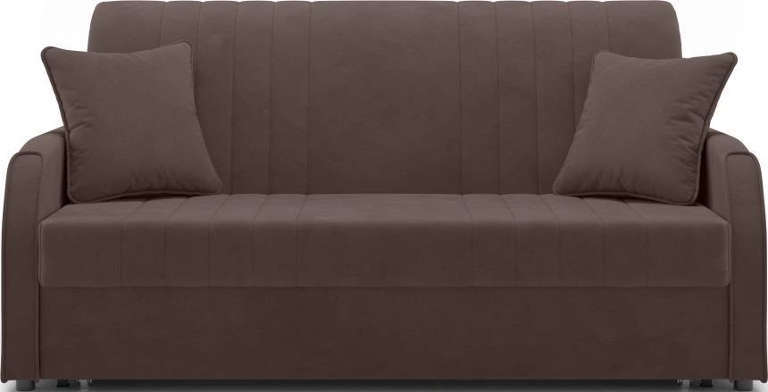 Диван прямой Турин 160, модель 053, Velutto 23 (коричневый)