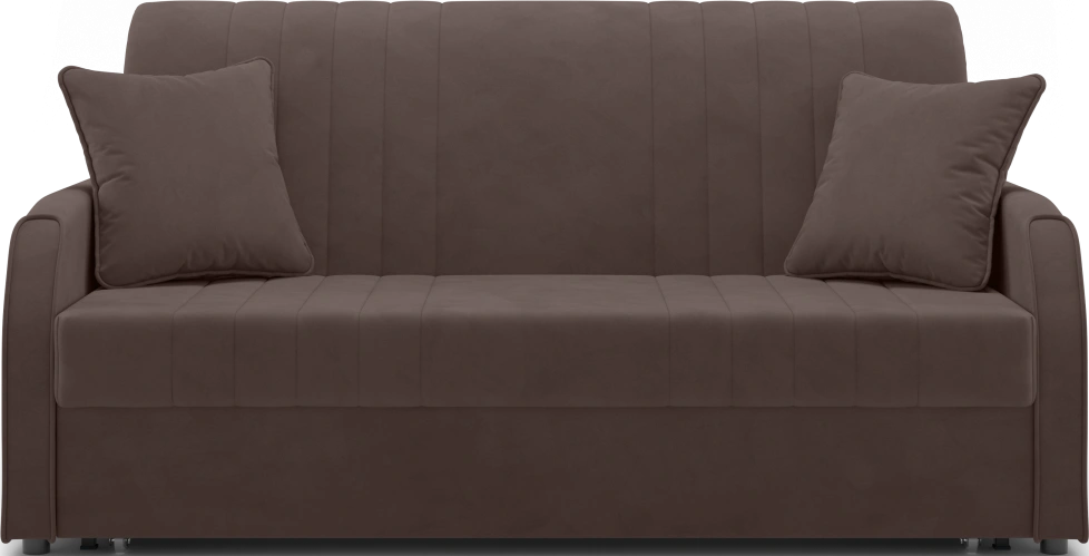 Диван прямой Турин 160, модель 053, Velutto 23 (коричневый)