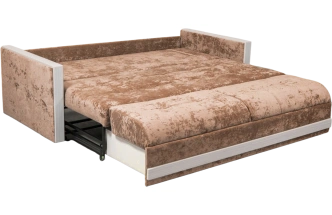 Диван прямой Адель 2, Краш 3, Рамух белый