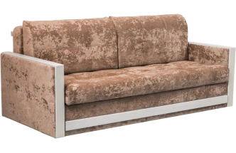 Диван прямой Адель 2, Краш 3, Рамух белый