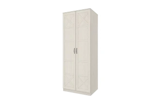 Шкаф двухдверный Лозанна, Дуб белый