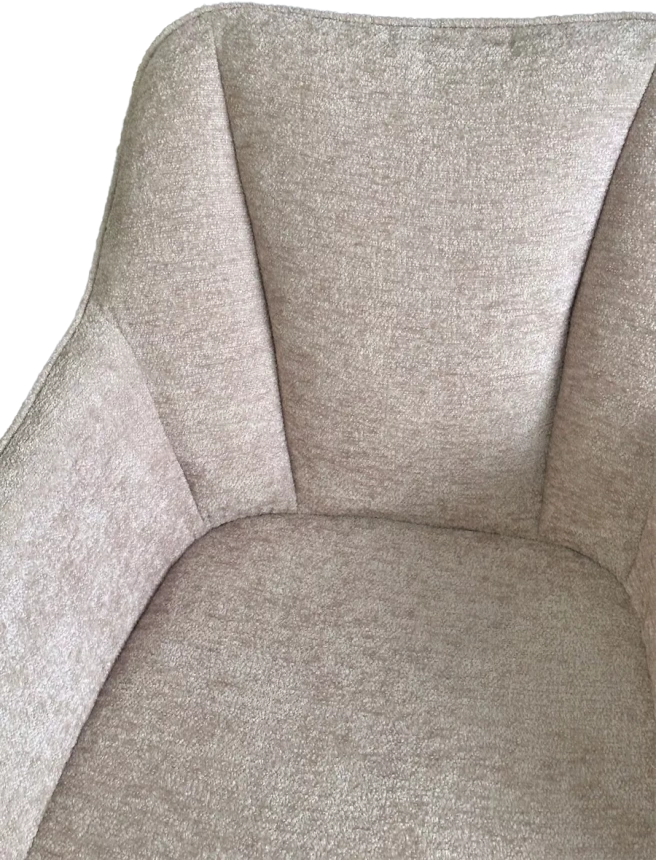 Стул Reflet, мягкий, 3018-10 бежевый, шенилл, черный каркас 