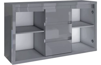 Комод Норден, 40x133, Серый глянец