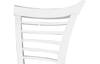 Стул Бурбон, деревянный, жесткий, эмаль белая