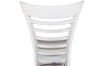 Стул Бурбон, деревянный, жесткий, эмаль белая