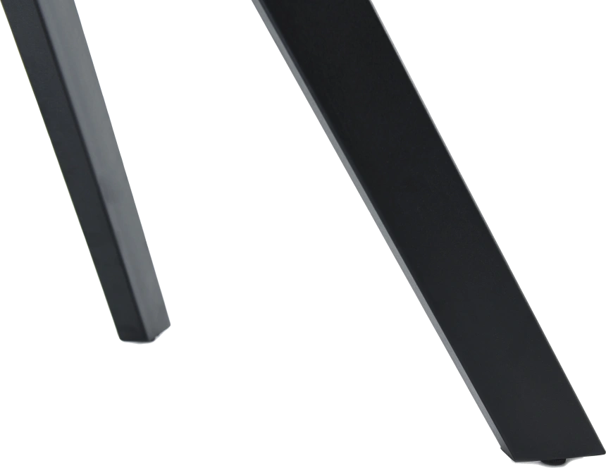 Кухонный обеденный стол Como, раздвижной 140, черный Noir Desir Bocciardato, каркас черный