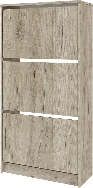 Модульная прихожая Лофт 117.13, с большой вешалкой, дуб крафт серый 