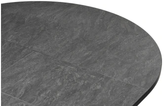 Кухонный раздвижной стол Регна, 100(130)х100х75, черный / бежевый