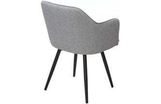 Стул Fort, поворотный, мягкий, NS10 Серый, букле, черный каркас