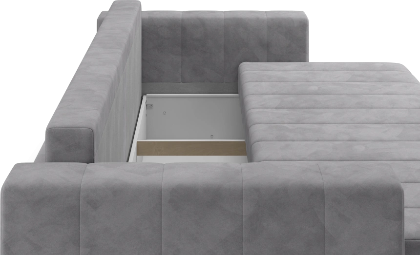 Диван прямой Мейлон, модель 047, Ultra Grey (серый)