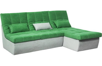 Диван прямой София 2, 228 на 170, ткань Catania mint, Catania smoke