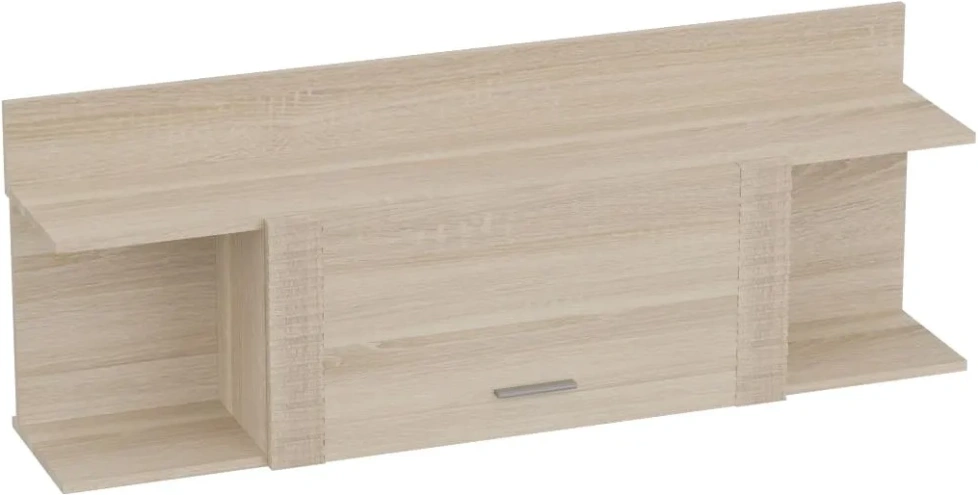 Полка закрытая Элана, навесная, дуб сонома