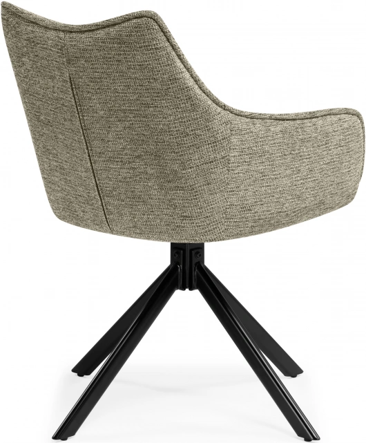 Стул Denever, поворотный, светло-серый / чёрный