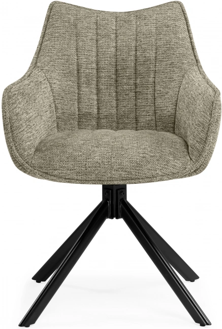 Стул Denever, поворотный, светло-серый / чёрный