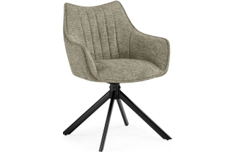 Стул Denever, поворотный, светло-серый / чёрный