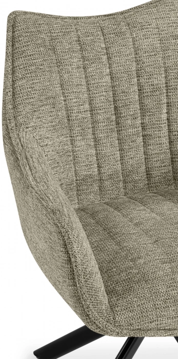 Стул Denever, поворотный, светло-серый / чёрный