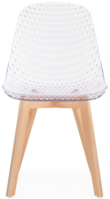 Стул Vart, пластиковый, clear / wood