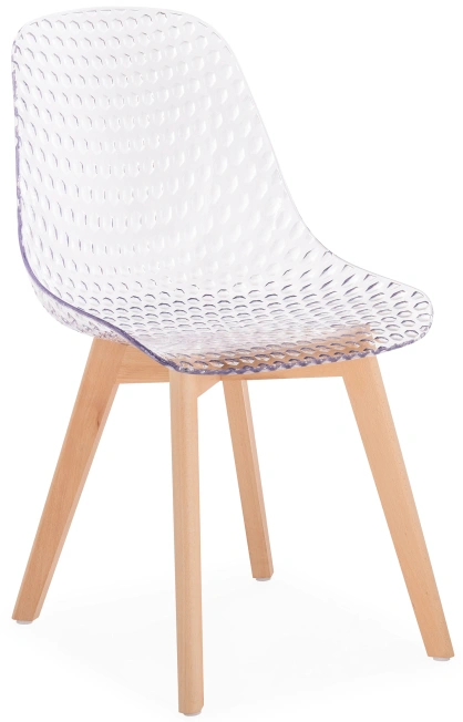 Стул Vart, пластиковый, clear / wood