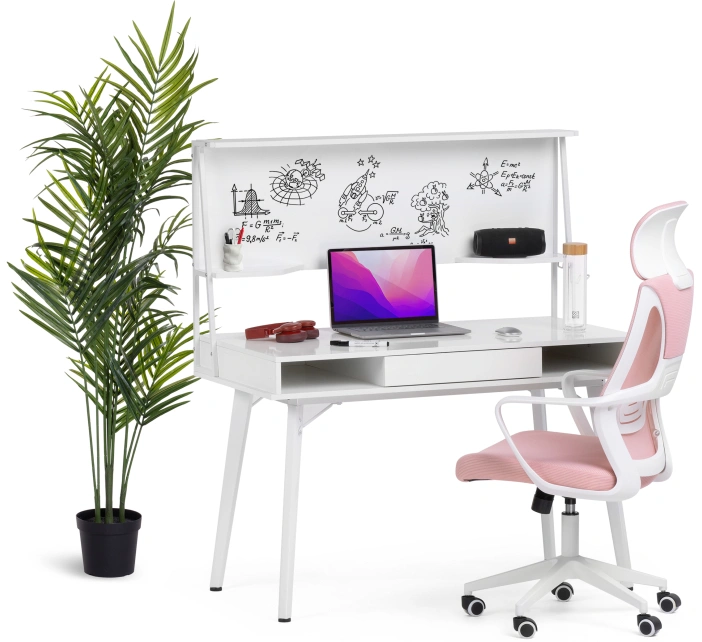 Компьютерный стол Ivor, белый