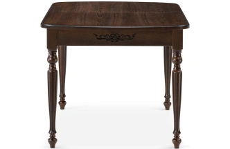 Обеденный раздвижной стол Бевье, 150(200)х90х77, орех темный / орех