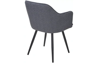 Стул Fort, поворотный, мягкий, NS13 Графит, букле, черный каркас