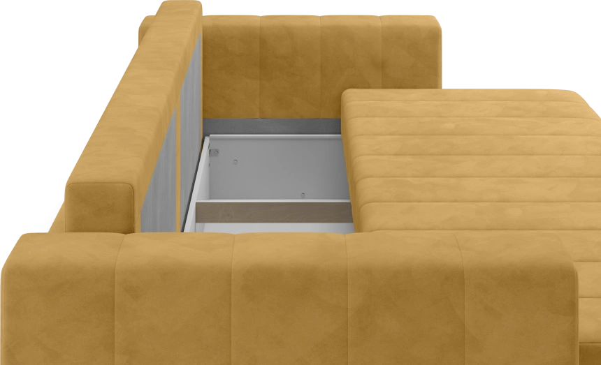 ​Диван прямой Мейлон, модель 047, Ultra Mustard (горчичный)