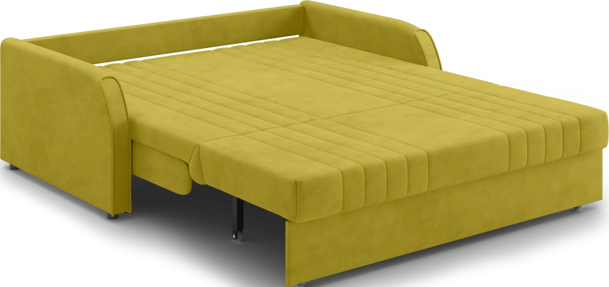 Диван прямой Турин 160, модель 053, Velutto 28 (горчичный)