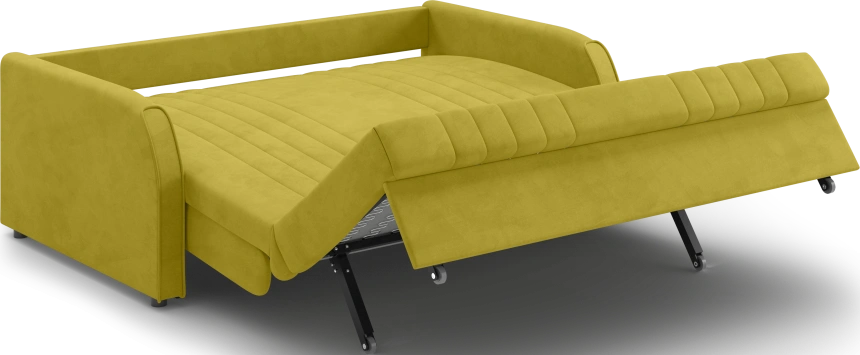 Диван прямой Турин 160, модель 053, Velutto 28 (горчичный)