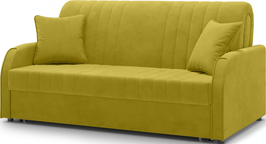 Диван прямой Турин 160, модель 053, Velutto 28 (горчичный)