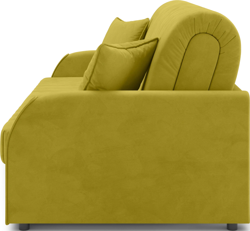 Диван прямой Турин 160, модель 053, Velutto 28 (горчичный)