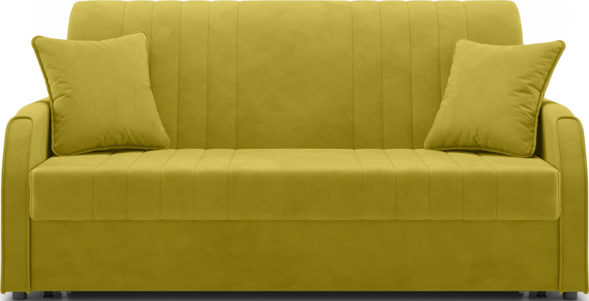 Диван прямой Турин 160, модель 053, Velutto 28 (горчичный)