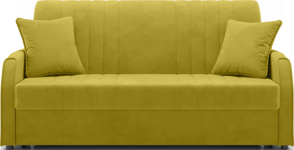 Диван прямой Турин 160, модель 053, Velutto 28 (горчичный)