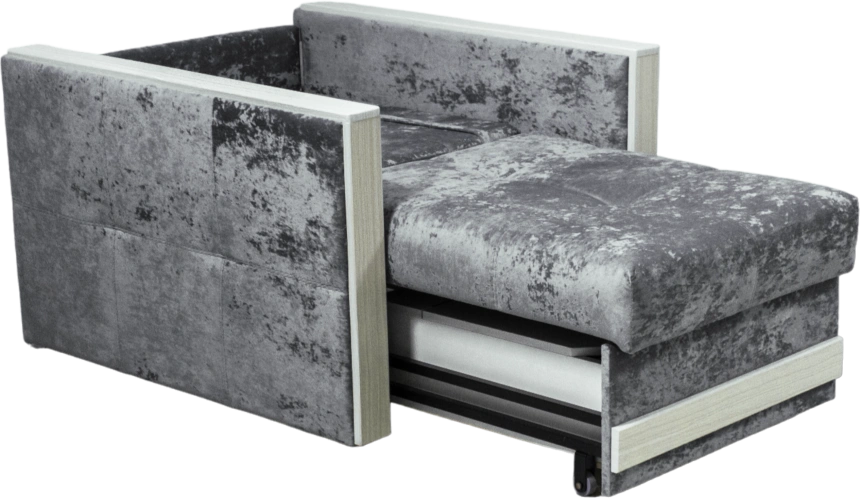 Кресло-кровать Адель 2, Краш 42, Рамух белый