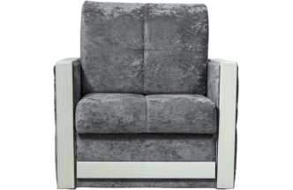 Кресло-кровать Адель 2, Краш 42, Рамух белый