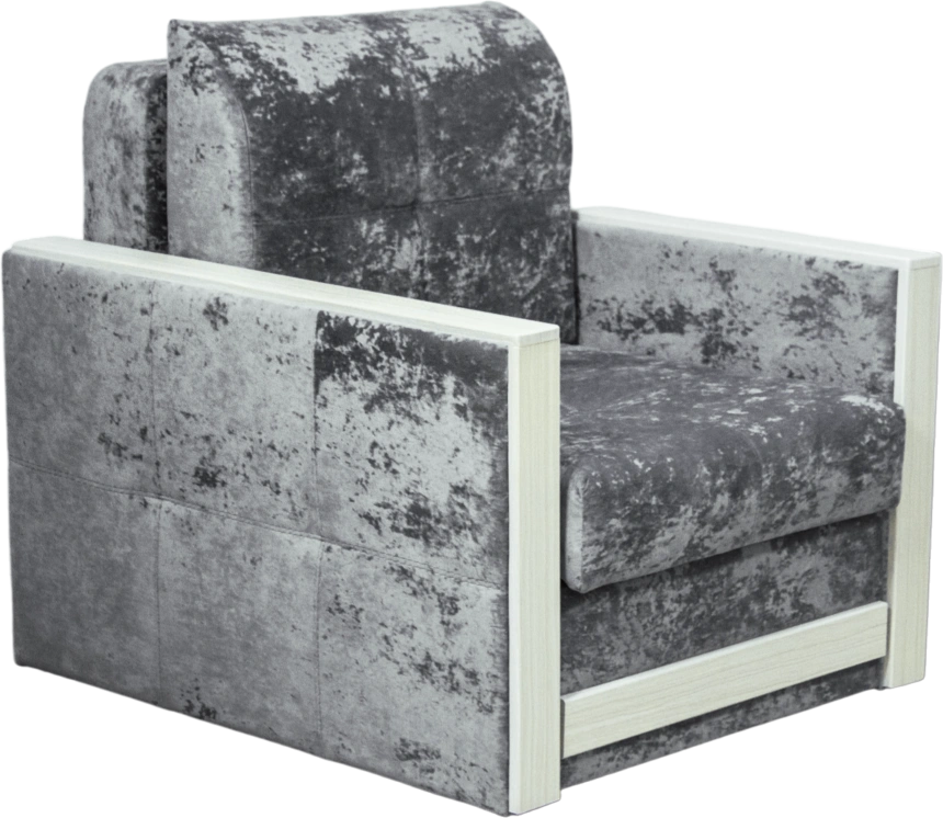 Кресло-кровать Адель 2, Краш 42, Рамух белый