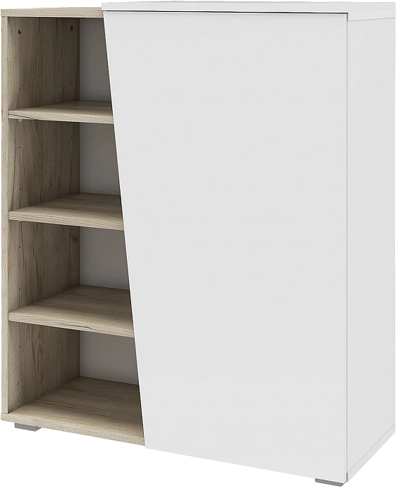 Модульная прихожая Одри, дуб крафт / белый