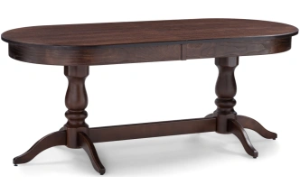 Обеденный раздвижной стол Красидиано, 190(250)х84х76, орех темный