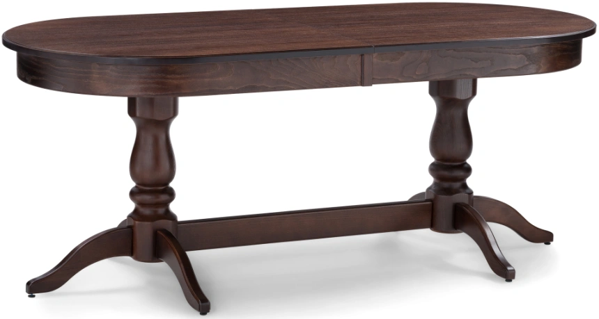 Обеденный раздвижной стол Красидиано, 190(250)х84х76, орех темный