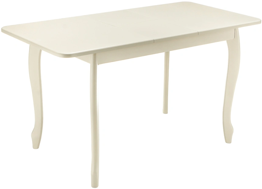 Кухонный обеденный раздвижной стол Амато, 106(136)х67х76, слоновая кость