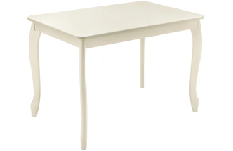 Кухонный обеденный раздвижной стол Амато, 106(136)х67х76, слоновая кость