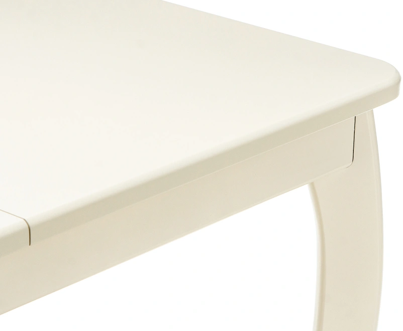 Кухонный обеденный раздвижной стол Амато, 106(136)х67х76, слоновая кость